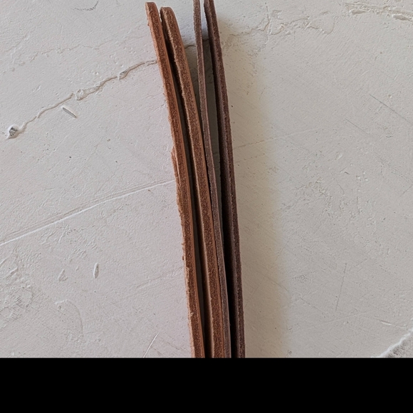 4pcs Mixed Color Genuine Leather Bracelet Wristband Slide DIY Blush Purple Tan - Picture 5 of 9